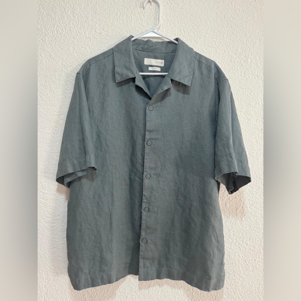 Zara Men's Blue/Gray  Button Down Shirt